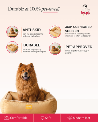Booply Cloud Lounger for Dog – Honey