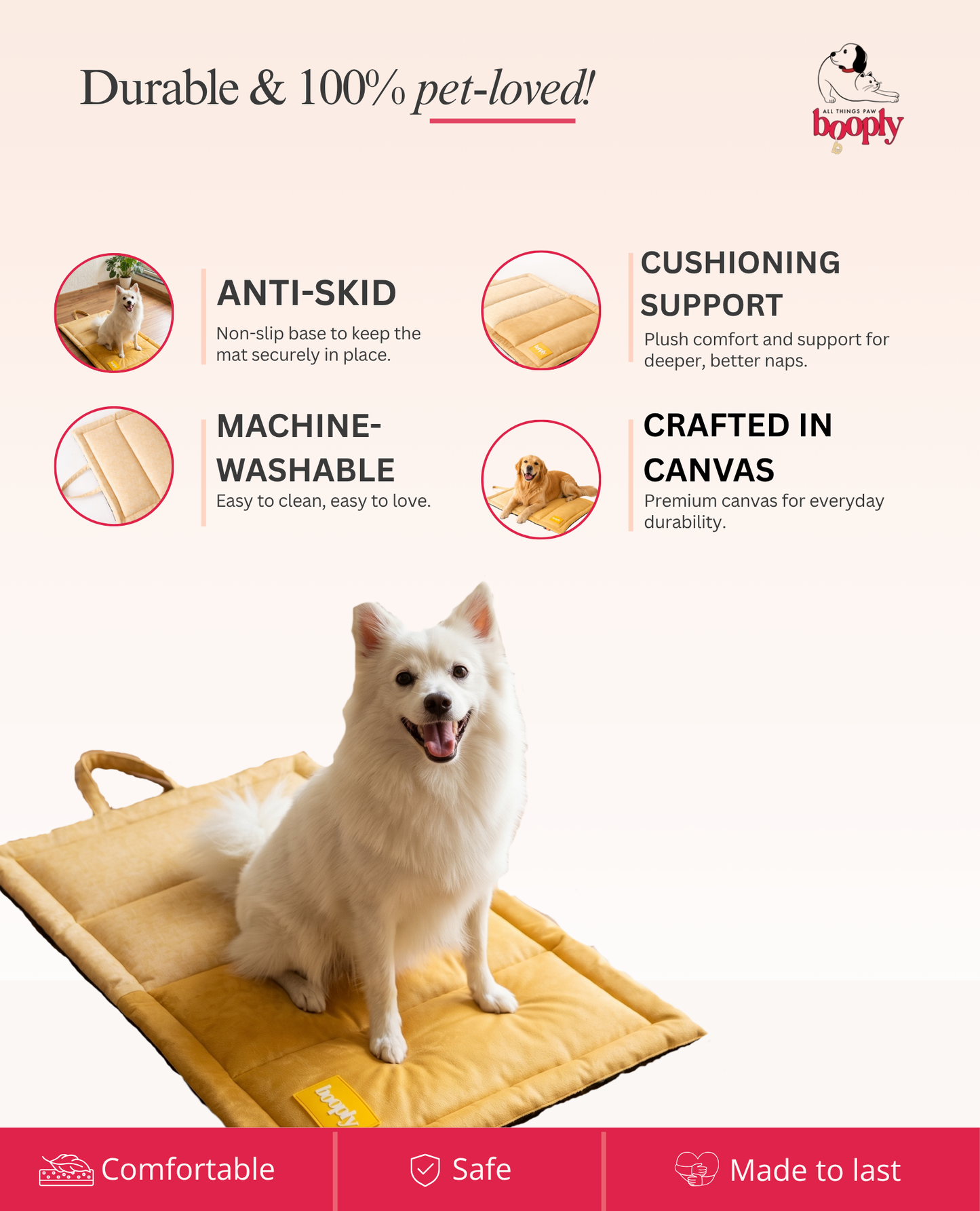 Booply Cloud Mat - Honey