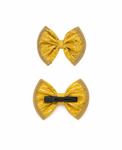 Booply Festive Paws Bow Clip - Basant