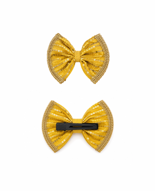 Booply Festive Paws Bow Clip - Basant
