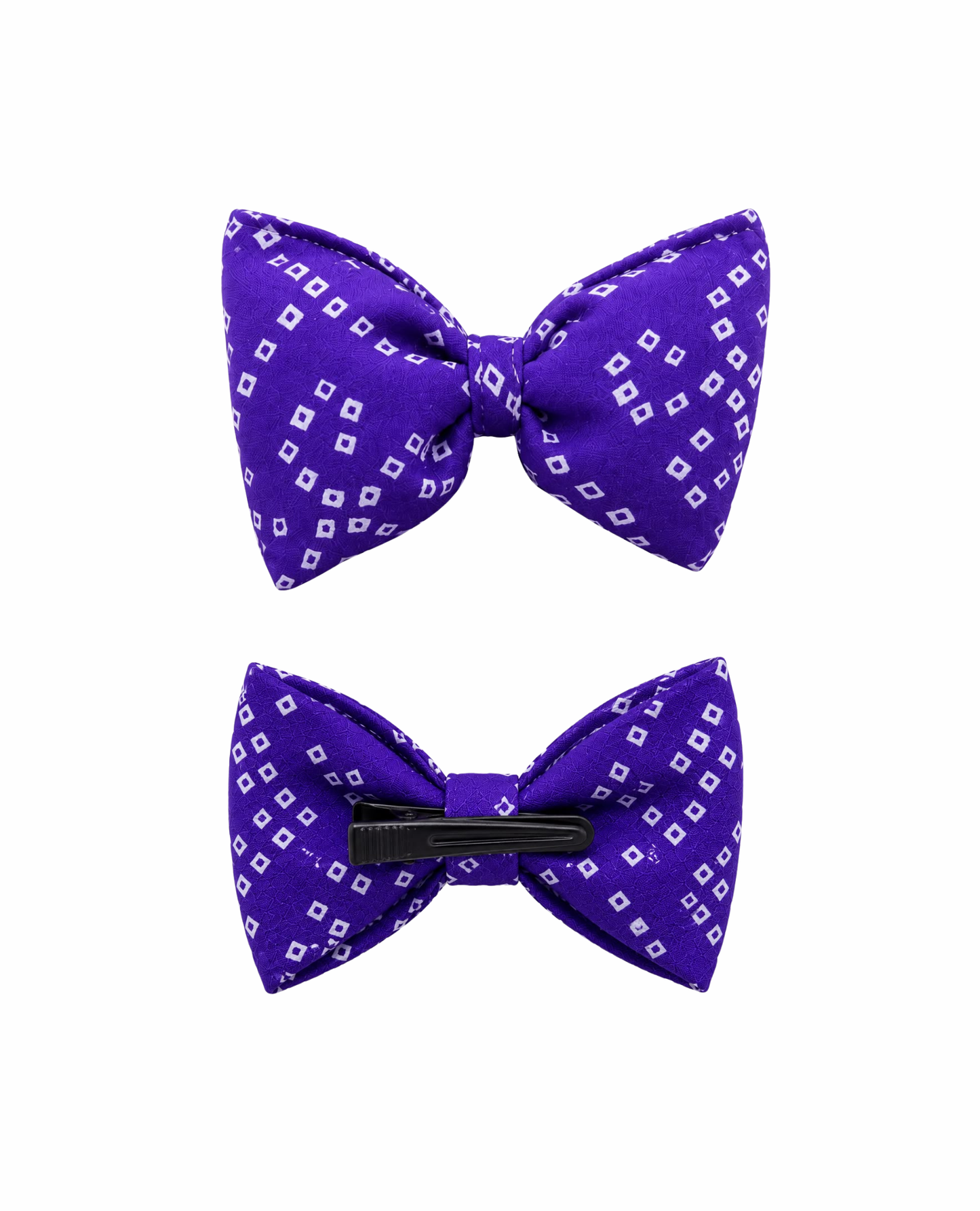 Booply Festive Paws Bandhani Bow Clip - Jamun