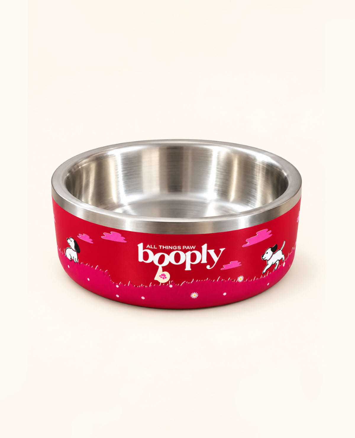 Booply Stainless Steel Double Wall Dog Bowl