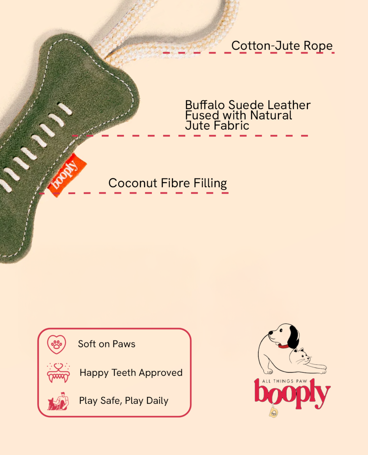 The Classic Bone Chew Rope Toy for Dogs
