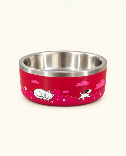 Booply Stainless Steel Double Wall Dog Bowl