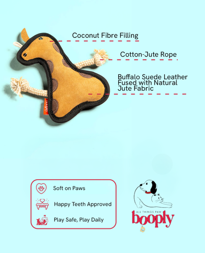 Safari Giraffe Plush & Rope Toy for Dogs