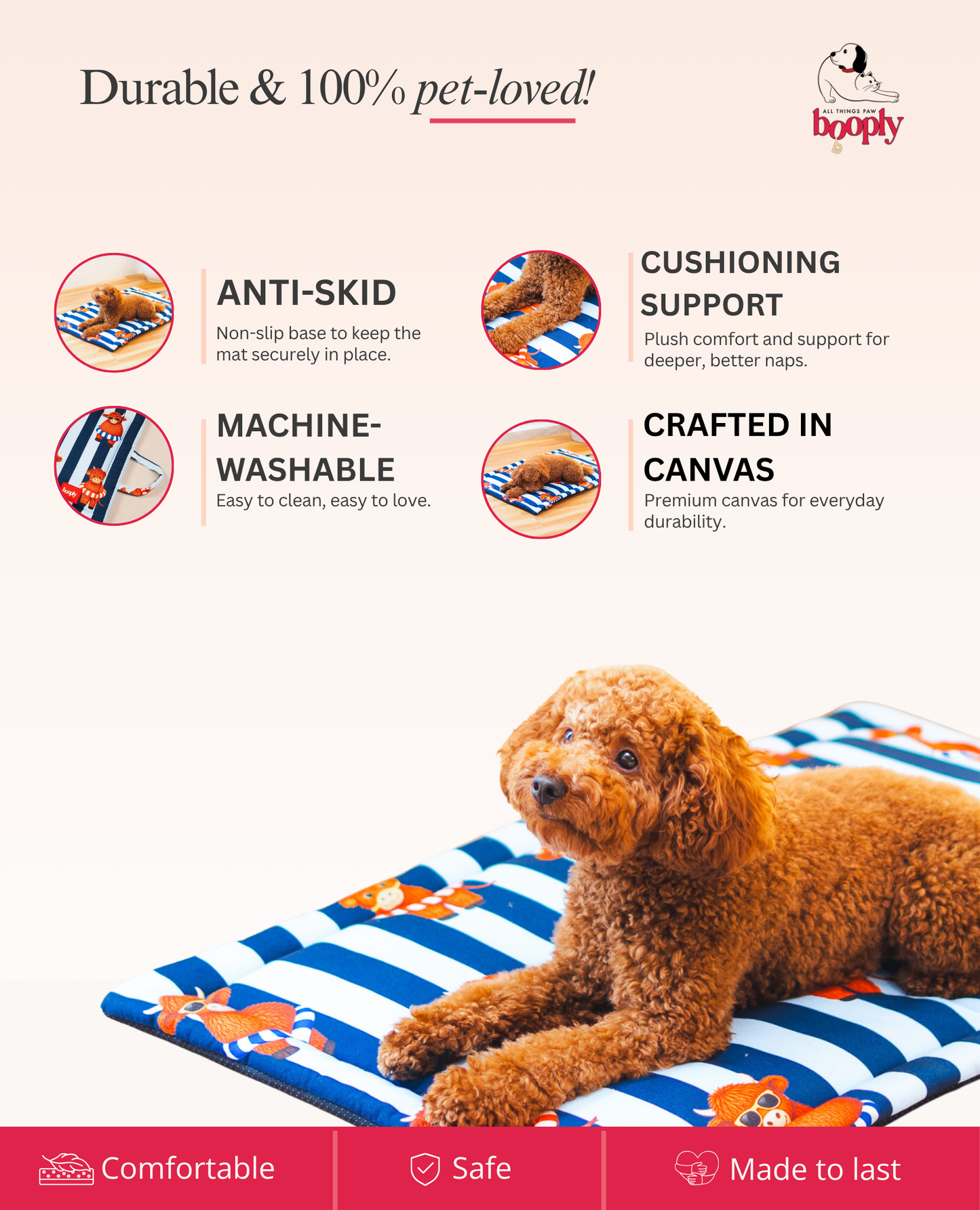 Blue Moo Crew Mat for Dog & Cat
