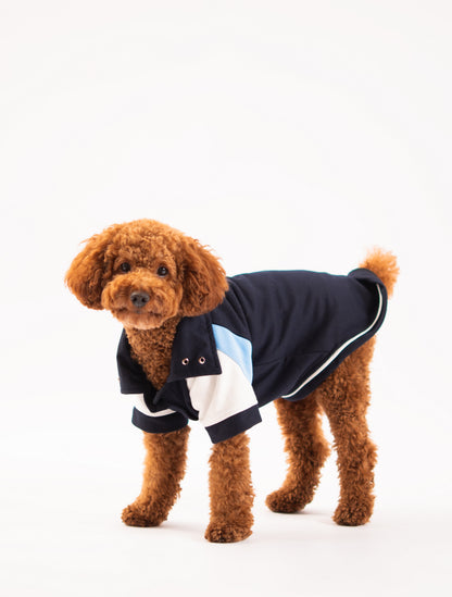 Booply Club Polo T-Shirt - Navy Panel