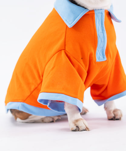 Booply Polo Paws T-Shirt - Orange Pop