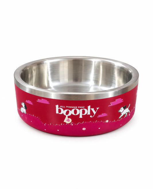 Booply Stainless Steel Double Wall Dog Bowl