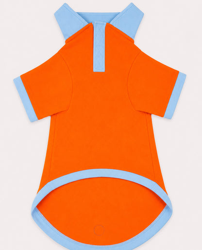 Booply Polo Paws T-Shirt - Orange Pop