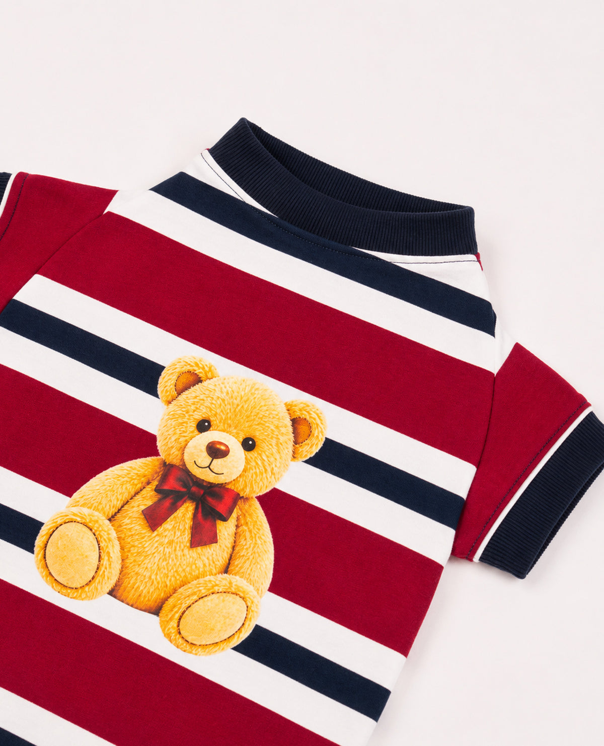 Booply Classic Stripe T-Shirt – Maroon Navy